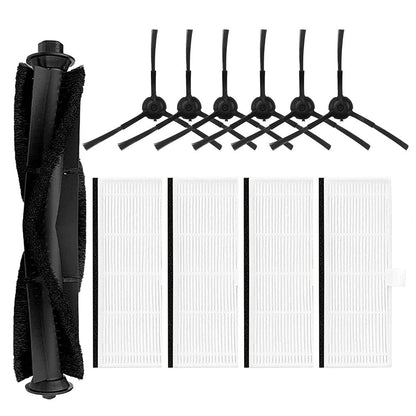 Luolandi Filter Side Brush Roller Brush For IHome Self Empty Robot Vacuum Cleaner IHRV6 IHRV14 Home Appliance Parts \ufeffhousehold Cleaning A