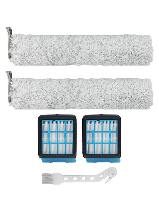 Vacuum Cleaner Roller For Brush and Filter for Bissell For CrossWave 3912N 4046 Essential Cleaning Kit with 2 Rollers