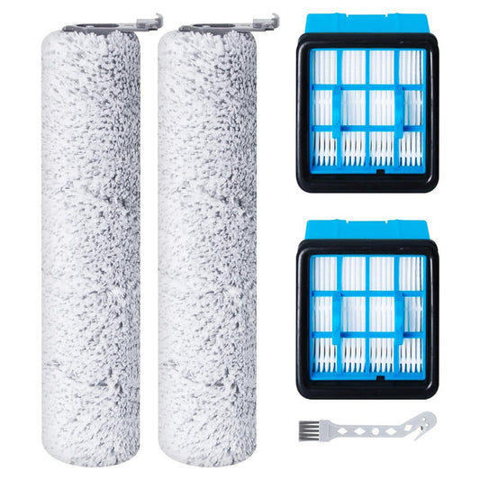 Vacuum Cleaner Roller For Brush and Filter for Bissell For CrossWave 3912N 4046 Essential Cleaning Kit with 2 Rollers