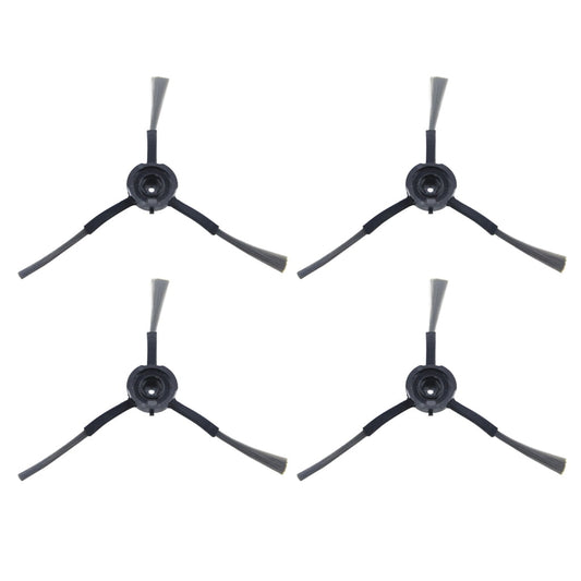 Pack of 4 High Efficiency Side Brushes Easy Installation Sweeper Parts Corner Cleaning Brushes for Robotic Vacuum