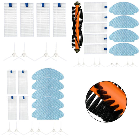 Side Brush Filter Mop Rag For Tefal Explorer X-plorer 20 40 Series Robot Vacuum Cleaner Replacement Robot Sweeper Spare Part A