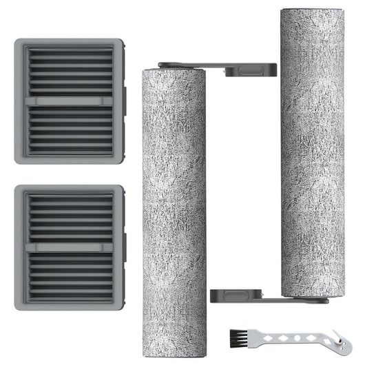 Luolandi 2 Filter 2 Roller Brush 1 Cleaning Brush For Tineco For IFloor Y2 Wet And Dry Vacuum Cleaner Household Cleaning Accessories