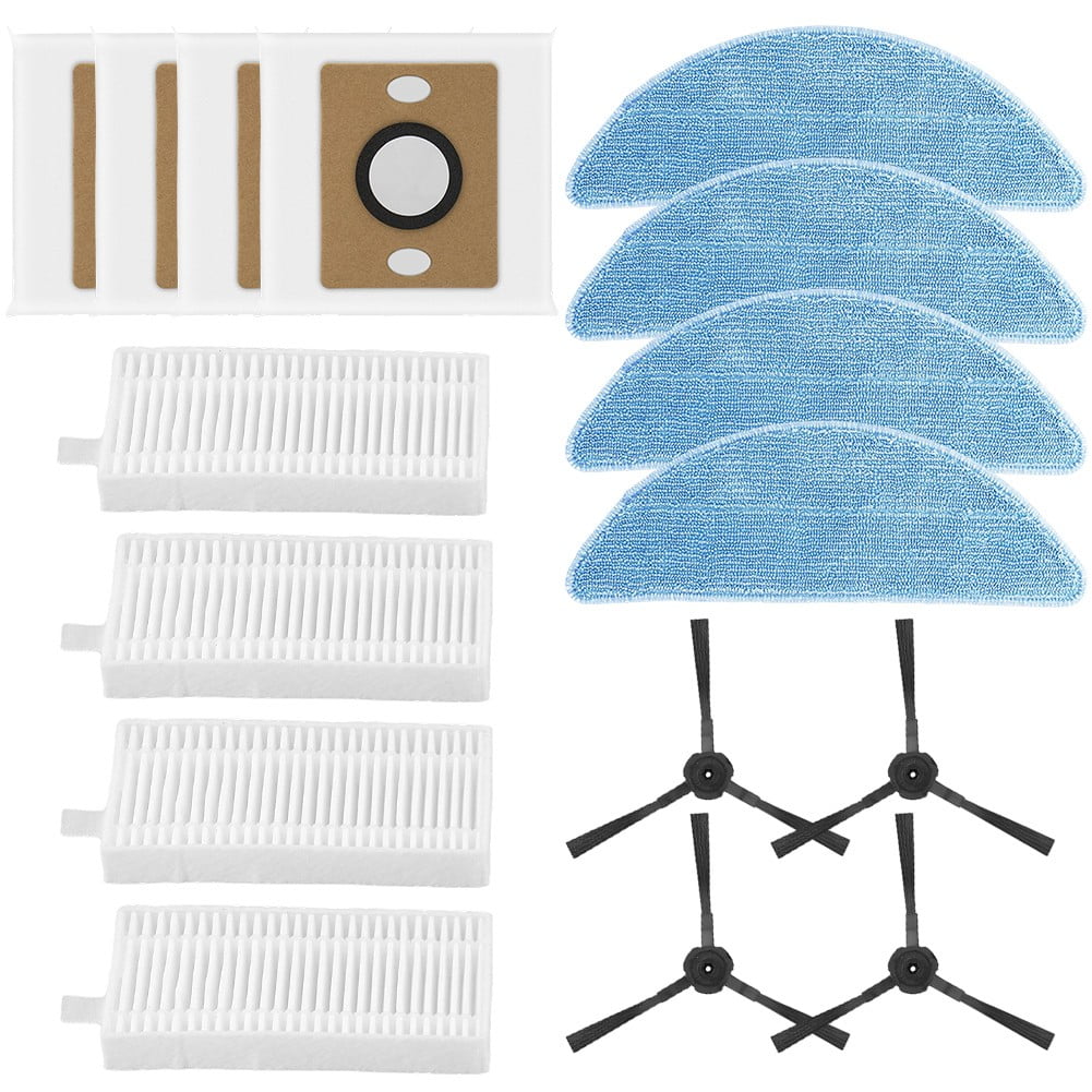 For ILIFE A12 Pro Self Emptying Robot Vacuum Cleaner Filter Mop Cloth Dust Bag Side Brush Kit Household Cleaning Accessories B