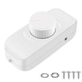 Inline Dimmer Switch For 12V 24V Led Lights Frequency Adjustable Push On/Off Rotary Control For Smooth Brightness Adjustment White