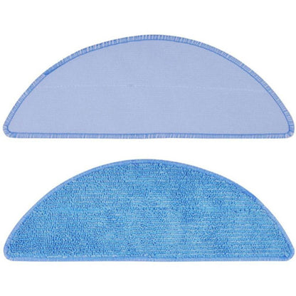 5Pcs Mop Cloth Mopping Cloths For Tesvor M1 S6 S4 Vacuum Cleaner Washable Replacement Mops Pad Sweeping Parts Sweeper Cleaning As Shown