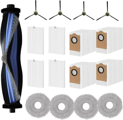 Replacement Parts for Lefant M3 Robot Vacuum Cleaner Accessories kit, 17Pcs 1 Main Brush 4 HEPA Filter 4 Mop Pad 4 Dust Bag 4 Side Brush$$Household Cleaning Products & Supplies