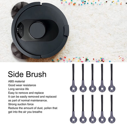 LIZEALUCKY 10 Pcs Side Brush Vacuum Cleaner Replacement Spare, Parts for Shark AV2501AE AV2502AE Sweeper Robot Vacuum Cleaner