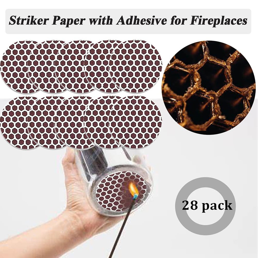 ALSLIAO Round Matches Sticker Strip Matchstick Paper Diy Striker Adhesive Accessories