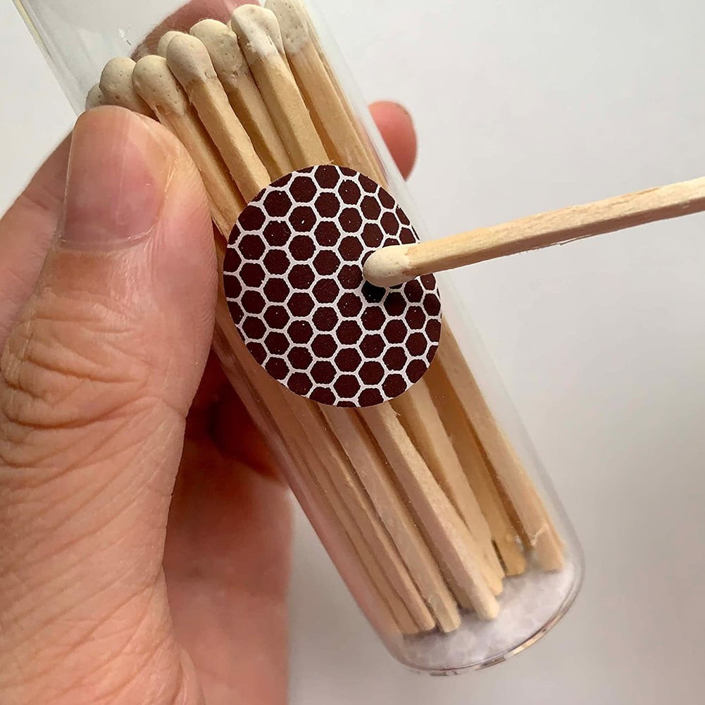 ALSLIAO Round Matches Sticker Strip Matchstick Paper Diy Striker Adhesive Accessories