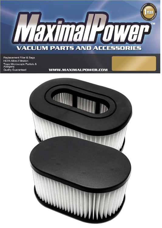 MaximalPower Replacement Filter Compatible for Hoover Foldaway, Widepath, Turbopower & Runabout Vacuum Cleaner 2 Pack.