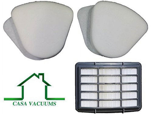 2 Pack Shark Navigator Lift-away Filter Bundle NV350 NV351, NV352, NV355, NV356, NV360, NV370 NV357, NV391, NVLFT199, UV440, UV490CCO, UV540 Foam and Felt + 1 Hepa Filter; Shark Part # XFF350 XHF350.