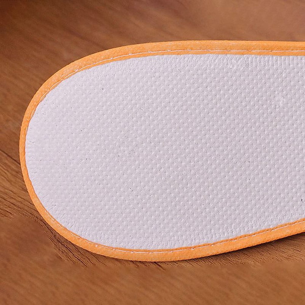10Pairs Spa Hotel Guest Soft Slippers Closed Toe Disposable Travel Slipper.