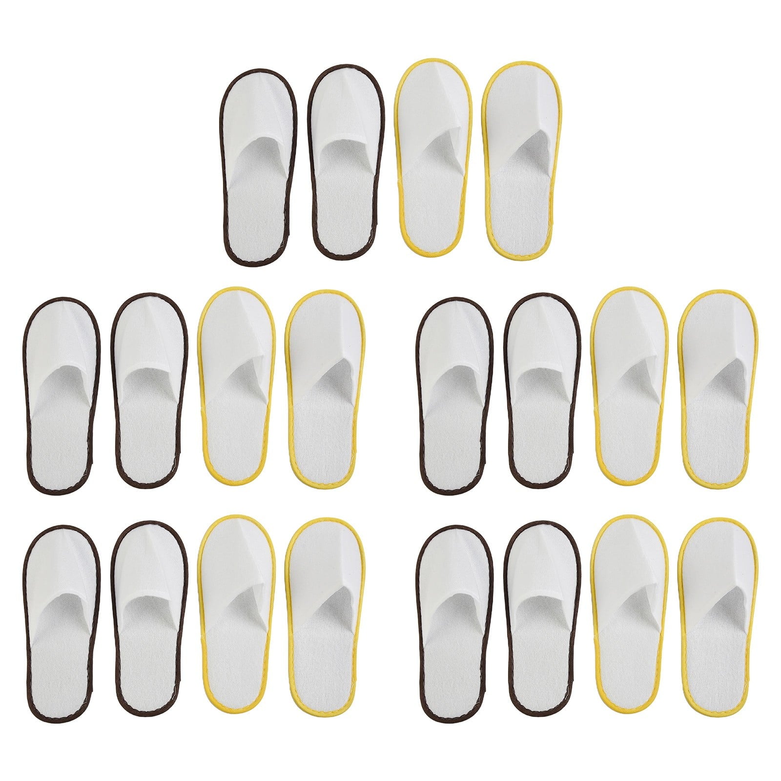 10Pairs Spa Hotel Guest Soft Slippers Closed Toe Disposable Travel Slipper.