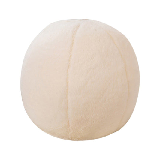 11.8 inch Ball Pillow Nordic Round Throw Pillows Boucle Ball Pillow Sphere Shaped Pillow Round Decorative Pillow for Couch, Sofa, Bedroom White