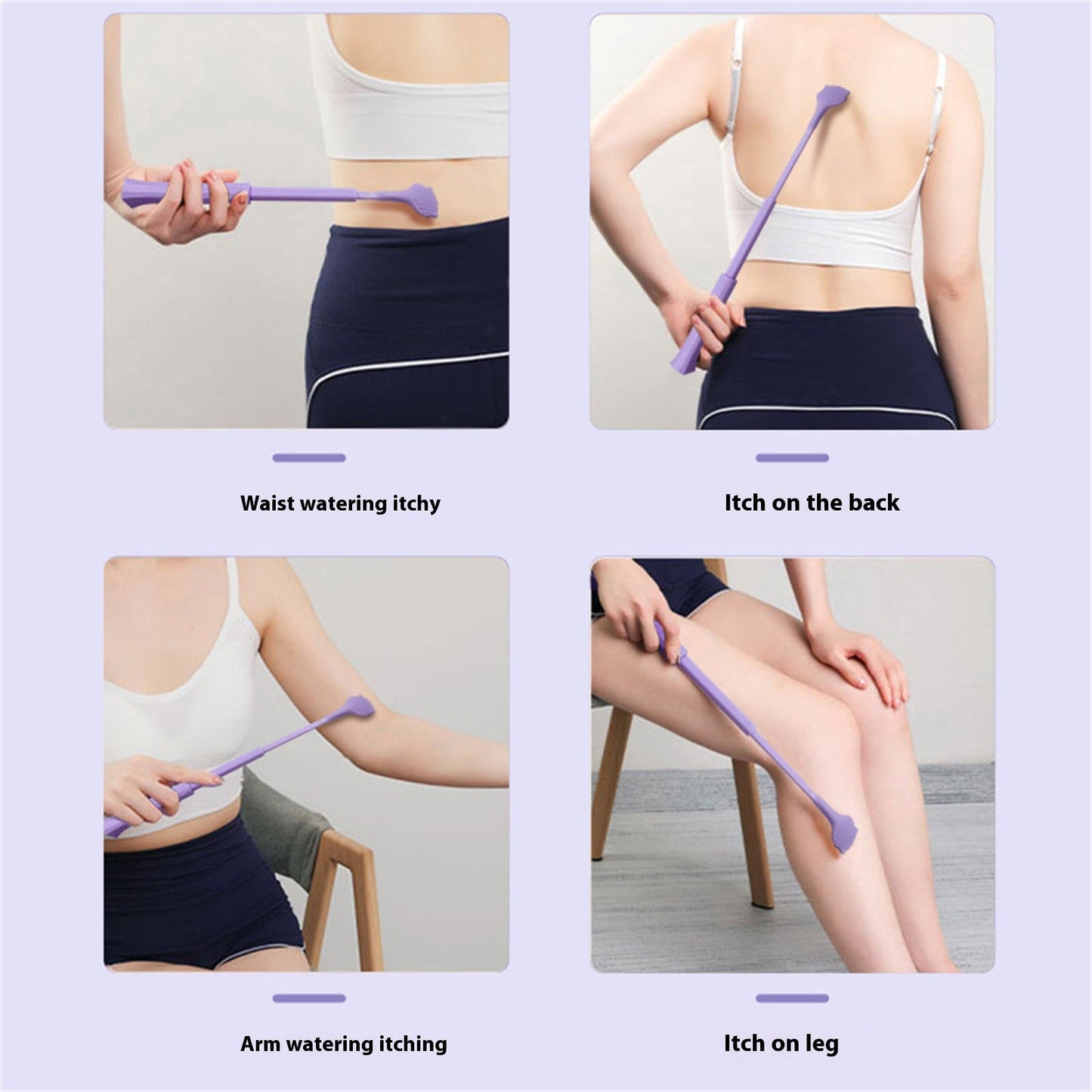 Portable Extendable Telescopic Back Scratchers Cat Claw, Do Not Want People Itching and Scratching, Multifunctional Scratching and Itching Artifact, Scratch Back Telescopic Purple