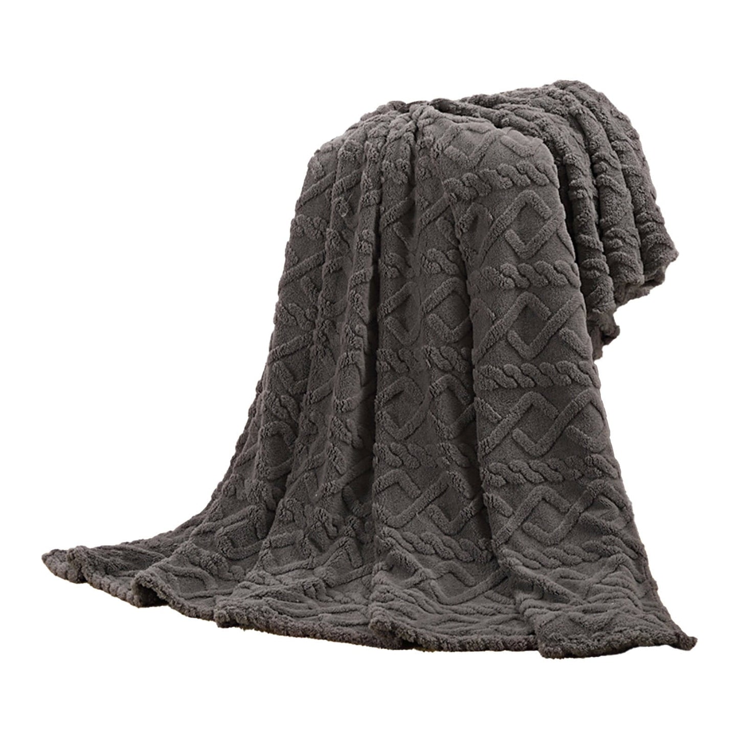 Warm Blankets for Winter, Winter Blankets Queen Size,King Blankets for The Bed, Winter Blankets Queen Size,Super Soft Throw Blankets, Silky Flannel Fleece Bed Blanket Gray