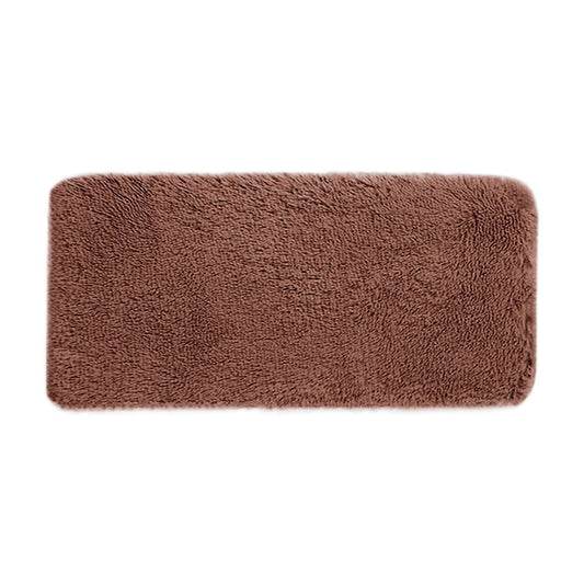 Soft Area Rug Fluffy Rugs for Living Room Bedroom Decor, Runner Rug for Hallway, Shag Furry Bedside Rug Indoor Accent Floor Carpet, 40*80cm Non-Slip Plush Rug for Kids Room Dorm Brown