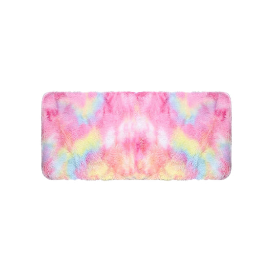 Soft Area Rug Fluffy Rugs for Living Room Bedroom Decor, Runner Rug for Hallway, Shag Furry Bedside Rug Indoor Accent Floor Carpet, 40*80cm Non-Slip Plush Rug for Kids Room Dorm Multicolor