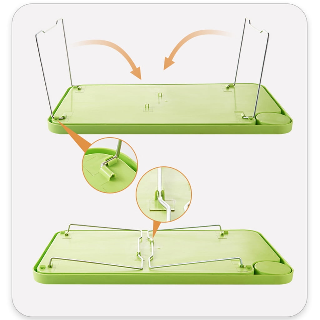 Foldable Lap Desks Laptop Tray for Bed or Couch,Portable Breakfast Serving Tray with Folding Legs, Vuyungers Lightweight Mini Lazy Small Table, Laptop Stand for Working, Reading and Writing Hot Pink
