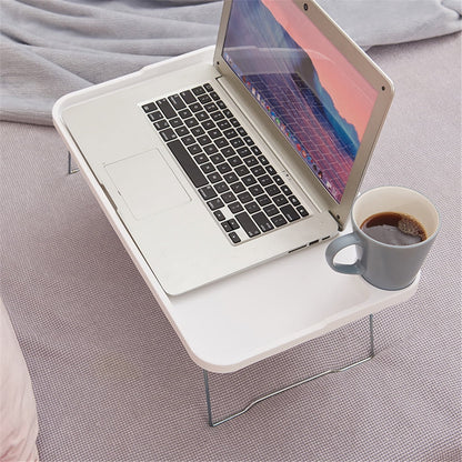 Foldable Lap Desks Laptop Tray for Bed or Couch,Portable Breakfast Serving Tray with Folding Legs, Vuyungers Lightweight Mini Lazy Small Table, Laptop Stand for Working, Reading and Writing Hot Pink