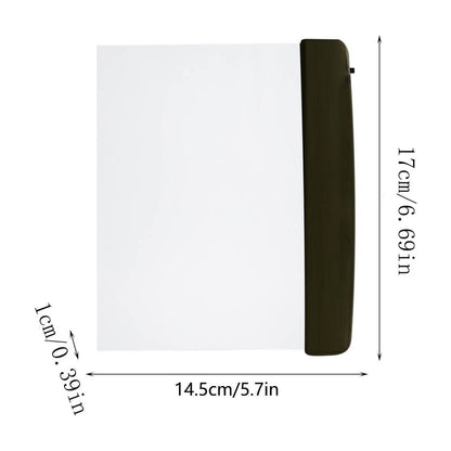Multifunctional LED Flat-Panel Night Vision Reading Lamp,Sustainay LED Flat Book Light,Booklights for Reading in Bed at Night,Bookmark Style Reading Light,Vuyungers Clear Book Full Page Light Clear