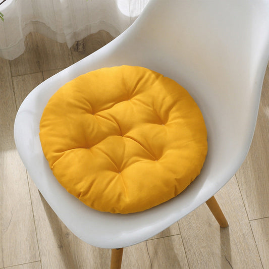 Outdoor Seat Cushion, Round Rattan Cushion, Hanging Basket Chair Cushion for Swing Chair Hammock Wicker Chair Rocking Chair,Vuyungers Seat Cushions Floor Pillow Yellow