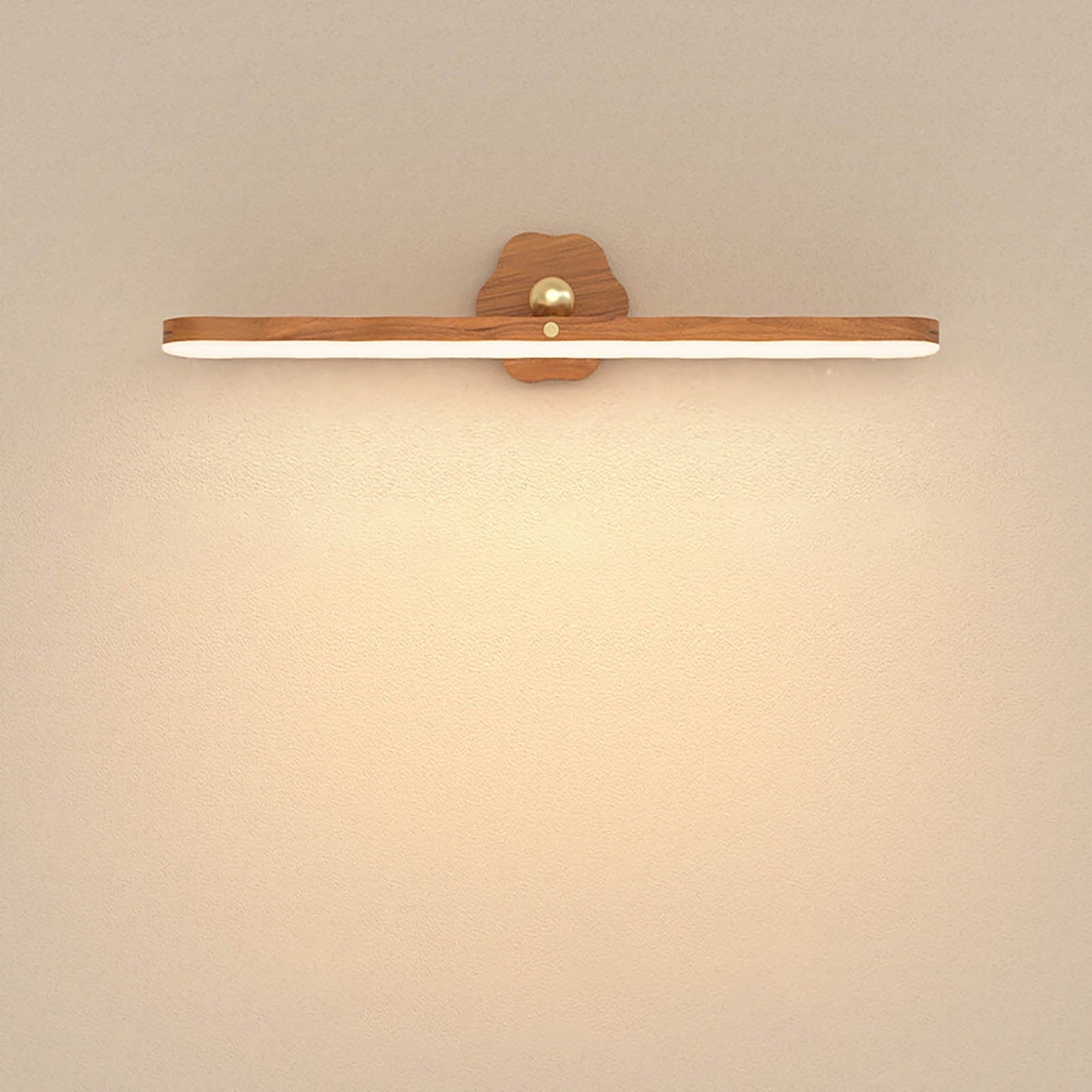 Wall Lights for Bedroom Battery Operated Wall Sconce Lamp Vanity Light Magnetic Wooden Wireless Rechargeable Wall Lights,Rotating Multi-purpose Night Light Movable Light Detachable Cabinet Light A