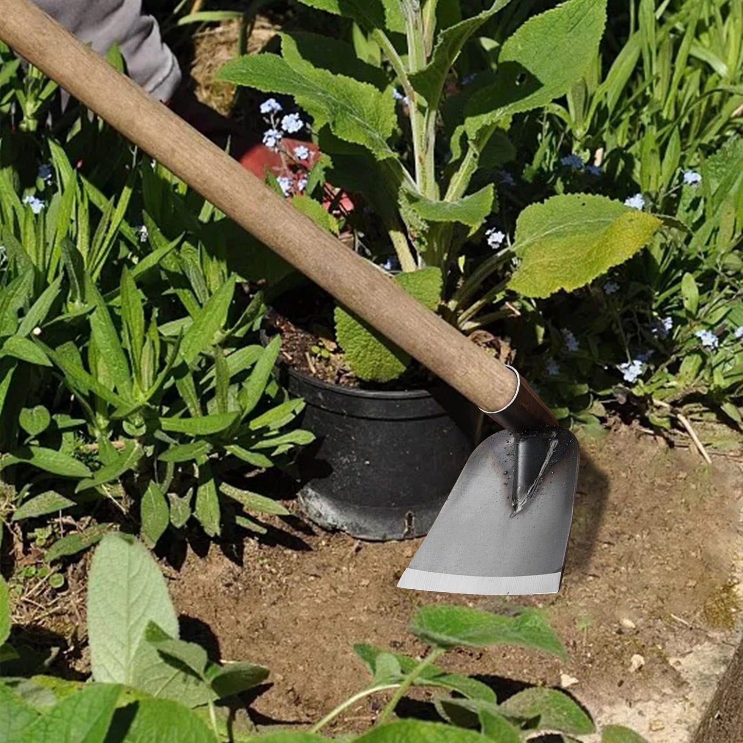 Cetilox Outdoor Hoe Garden Tool -Garden Hula Hoes for Weeding Gardening - Weeding Loop Stirrup Hoe for Planting Vegetables Flower Hoes - Planting Vegetables Flower Hoes Without handle B