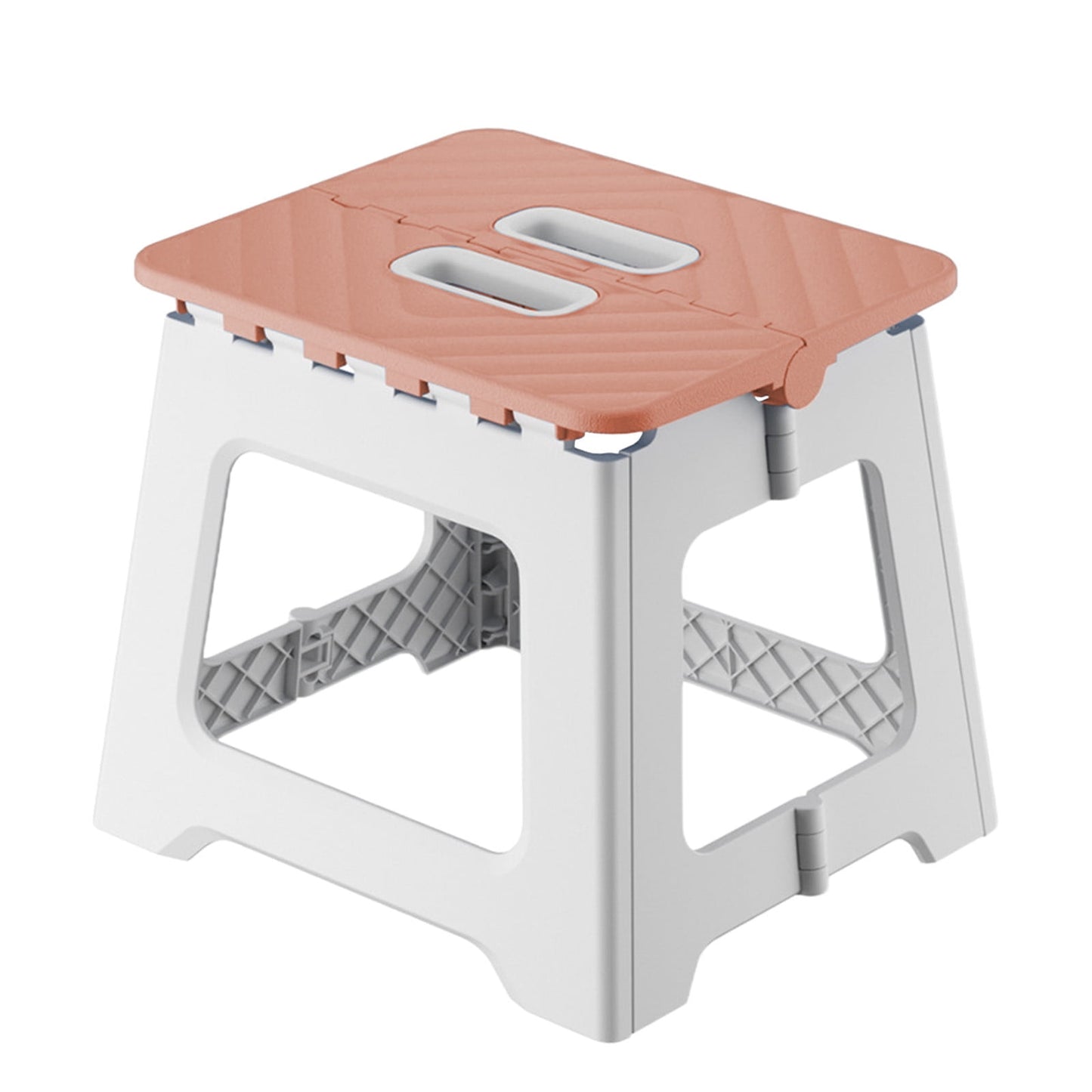 Non-Slip Folding Step Stools - 9x7in Shower Stool for Shaving Legs, Stool Foldable, Foot Stool, Holds Up to 300 lbs - Lightweight Plastic Foldable Step Stool, Low Stool Outdoor Camping Home Pink