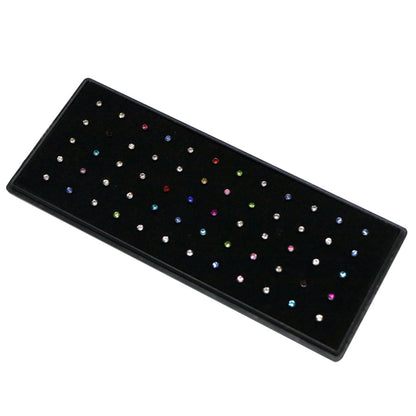 Nose Rings Studs for Women Men,Straight Surgical Stainless Steel Small Nose Studs Pin,Hypoallergenic Tiny Nose Piercing Jewelry,Crystal Gem Piercing Jewelry-Multi-Color Nose Stud Creative Multicolor
