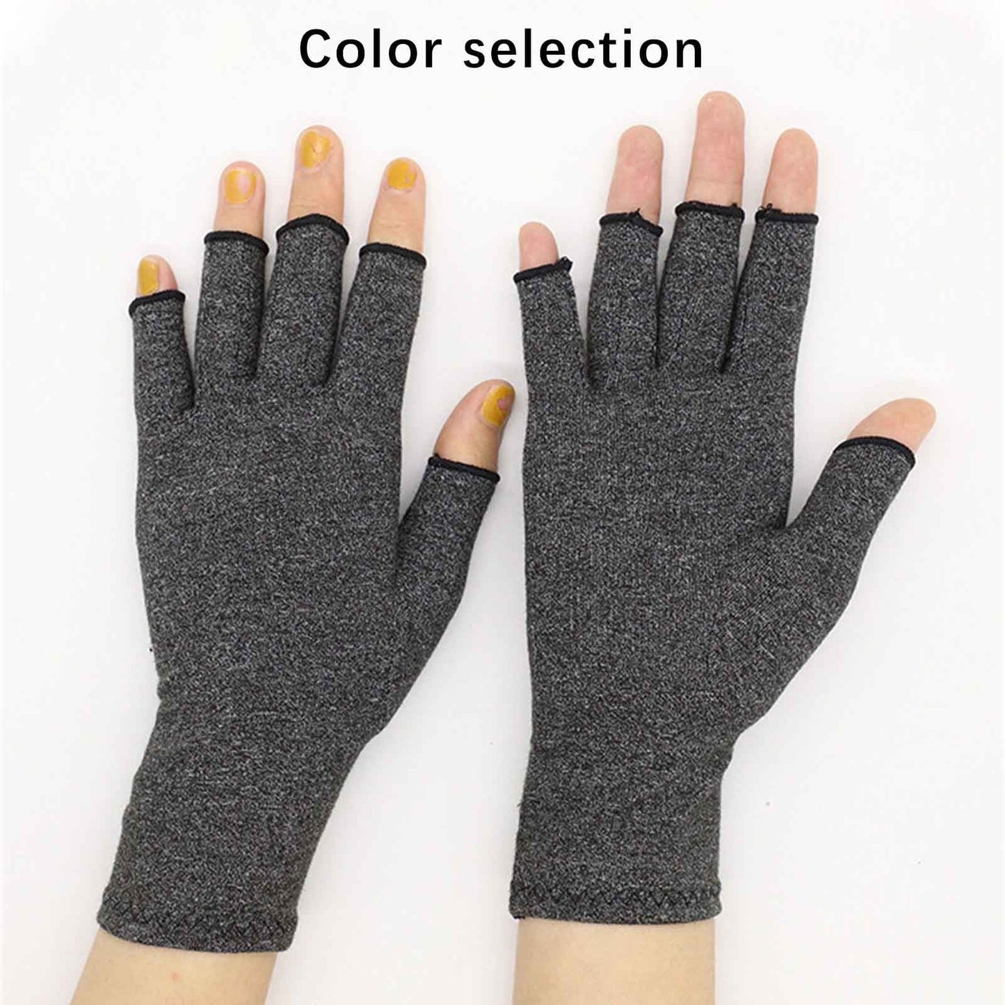 Pressure Gloves Half Finger, Cycling Joint Care Sports Gloves, Antiskid Fitness Gloves for Men and Women, Comfortable Compression Gloves for Hand Relief, Mobility & Repetitive Task Support, Size M F