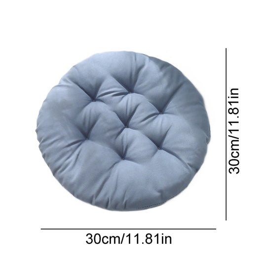 Round Bar Stool Cushion - Round Soft Chair Cushions Home Floor Pillow Indoor Corduroy Chair Pads Office Seat Cushion, Comfortable Sitting for Wooden or Metal Stools Gray