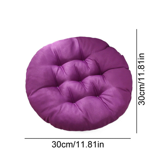 Round Bar Stool Cushion - Round Soft Chair Cushions Home Floor Pillow Indoor Corduroy Chair Pads Office Seat Cushion, Comfortable Sitting for Wooden or Metal Stools Purple