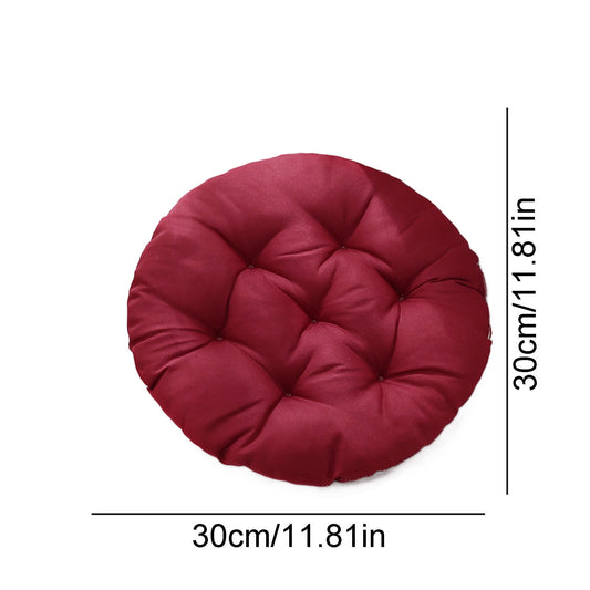 Round Bar Stool Cushion - Round Soft Chair Cushions Home Floor Pillow Indoor Corduroy Chair Pads Office Seat Cushion, Comfortable Sitting for Wooden or Metal Stools Red