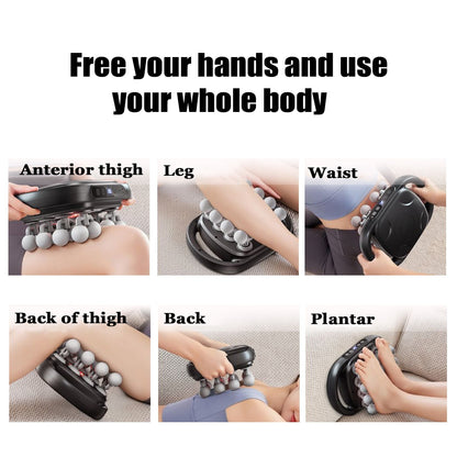 16-Head Rechargeable Muscle Fascia Gun with LCD Display - 9 Modes, 20 Adjustable Speeds, for Muscle Pain Relief, Back, Legs, Neck, and Body,Gift for Men and Women - 11 x 7.48 x 3.94 inches