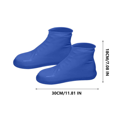 Waterproof Shoe Covers Upgraded,Rain Shoe Covers Reusable Silicone Non Slip Shoe Covers for Outdoor,Rain Shoe Covers for Women and Men, Thickened Wear Rainproof And Waterproof Shoe Cover White