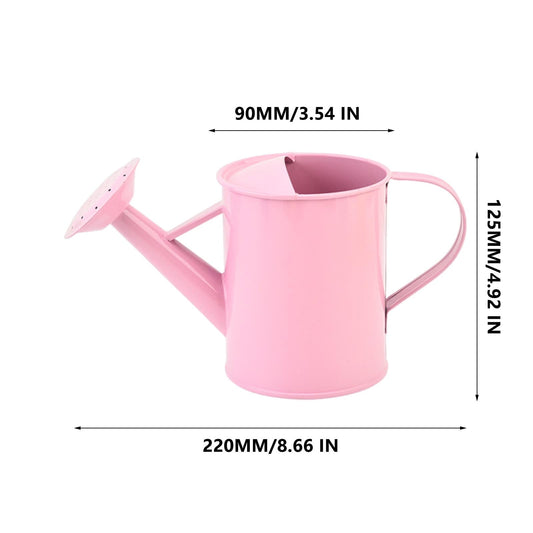 Cute Mini Watering Can for Kids,Garden Watering Bucket Colorful Watering Can Photo Props, Bulk Watering Kettle Kids Sprinkler Garden Planting Toy Pink