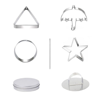 Sugar Candy Making Tools, Challenge Cookies Game Kit with Stainless Steel Cutters for Baking & Cooking, Fun Dalgona Kit for playsers
