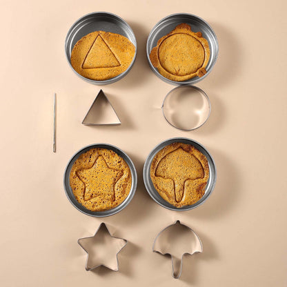 Sugar Candy Making Tools, Challenge Cookies Game Kit with Stainless Steel Cutters for Baking & Cooking, Fun Dalgona Kit for playsers