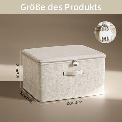 Lockable Adult Toy Bag Storage Organizer Toy Bag Storage Bins Case with Zipper Lid for Women and Men Clothes Container,(Multisize) 15.7" x 11.8" x 8.2" C