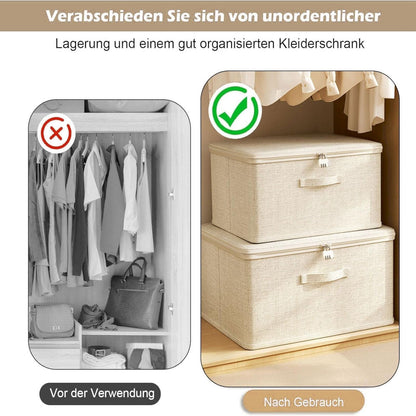 Lockable Adult Toy Bag Storage Organizer Toy Bag Storage Bins Case with Zipper Lid for Women and Men Clothes Container,(Multisize) 15.7" x 11.8" x 8.2" C