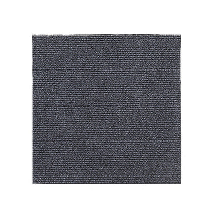 Carpet Tiles Peel and Stick, Self Adhesive Carpet Floor Tile, Anti-Slip Squares Soft Padded Carpet Tiles for Kitchen Bedrooms Indoor Outdoor（24" x 24"） 24" x 24" Black