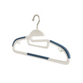 Clothes Hangers Plastic, Sweater Hanger with 360° Swivel Hook, No Slip Hangers Wind Proof, Hanger Space-Saving, No Shoulder Bump Hangers Blue