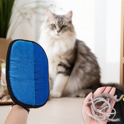 Pet Grooming Gloves,Cat Grooming Gloves for Dog & Cat,Cat Brush Glove for Carpet, Couch, Clothing, Furniture, (Green) 7.28x9.45 7.28" x 9.45" Red1