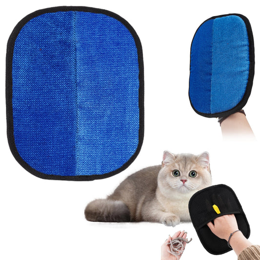 Pet Grooming Gloves,Cat Grooming Gloves for Dog & Cat,Cat Brush Glove for Carpet, Couch, Clothing, Furniture, (Green) 7.28x9.45 7.28" x 9.45" Red2