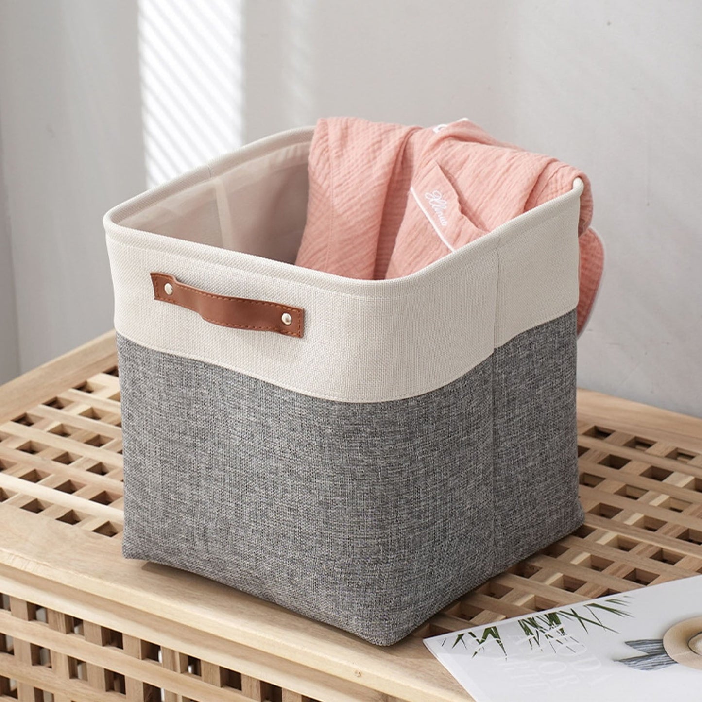 Transparent Zipper Clothing Storage Bag - Heavy-Duty Organizer for Blankets, Linen, Bed Sheets, Clothes & Pillows | Space-Saving Compression Bag Storage for Closet(11.81"DX9.05"WX5.9"H) Z1-Beige