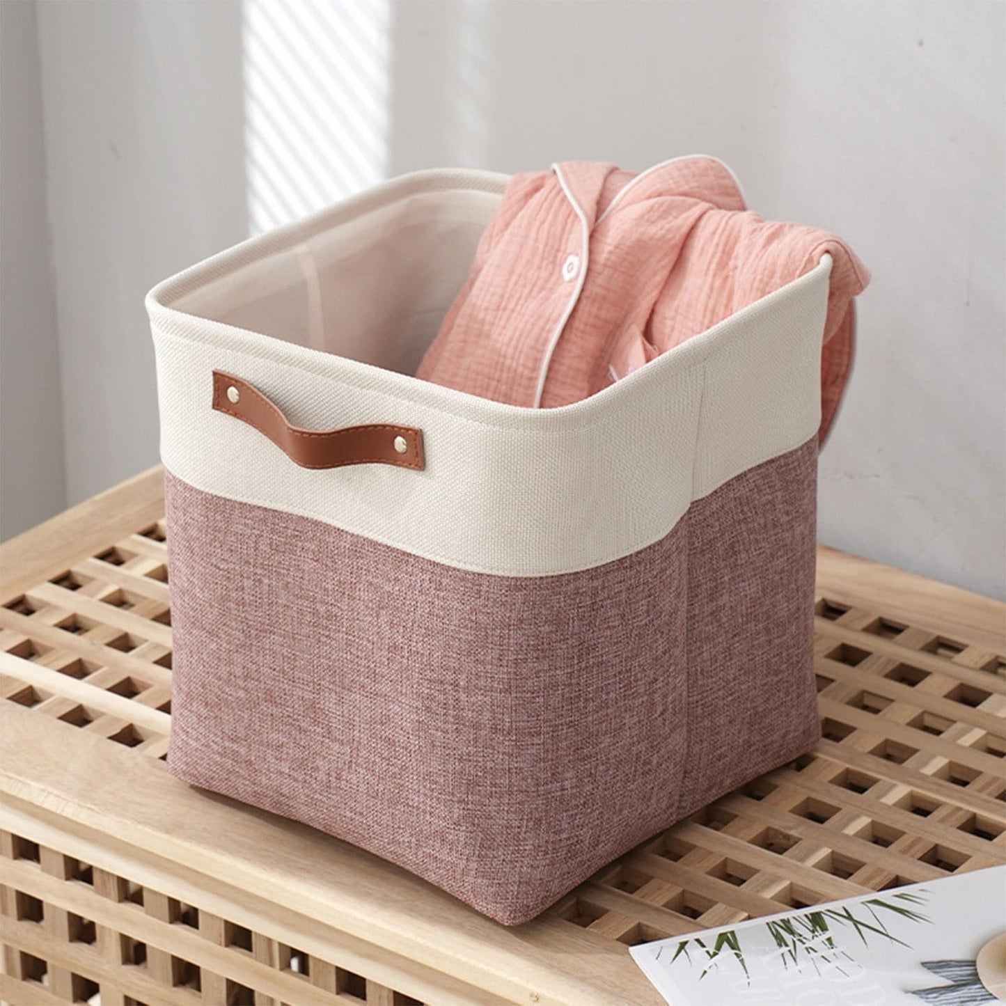 Transparent Zipper Clothing Storage Bag - Heavy-Duty Organizer for Blankets, Linen, Bed Sheets, Clothes & Pillows | Space-Saving Compression Bag Storage for Closet(11.81"DX9.05"WX5.9"H) Z1-Beige