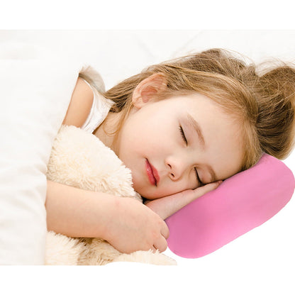 38cm×20cm Bone-Shaped Office Nap Pillow - Soft Foam Headrest for Travel, Plane, Car, Sofa & Bed | Portable Backrest Pillow with Soft Fabric for Comfortable Lunch Break Naps Office & Home(red) pink
