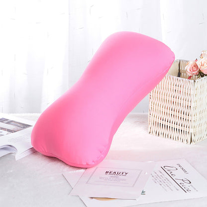 38cm×20cm Bone-Shaped Office Nap Pillow - Soft Foam Headrest for Travel, Plane, Car, Sofa & Bed | Portable Backrest Pillow with Soft Fabric for Comfortable Lunch Break Naps Office & Home(red) pink