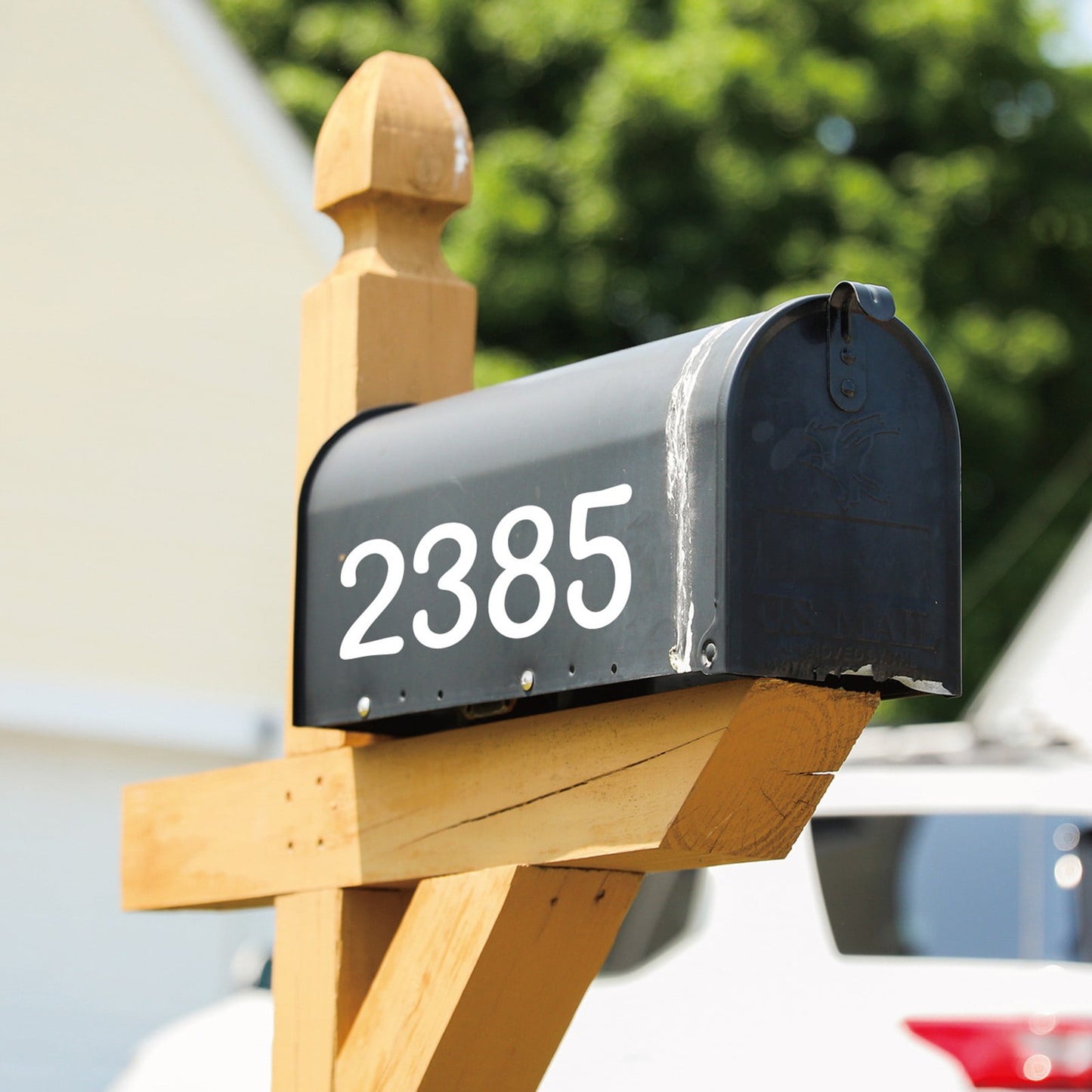 4 Inch Multicolor Vinyl Number Stickers - Self-Adhesive Decals for Mailbox, Car & Home,Large Digit Labels,Weatherproof Number Signs Number Labels For Car Home Multicolor(Blue) BK1